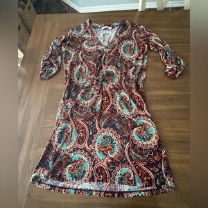 Veronica M. Paisley Dress Size Medium